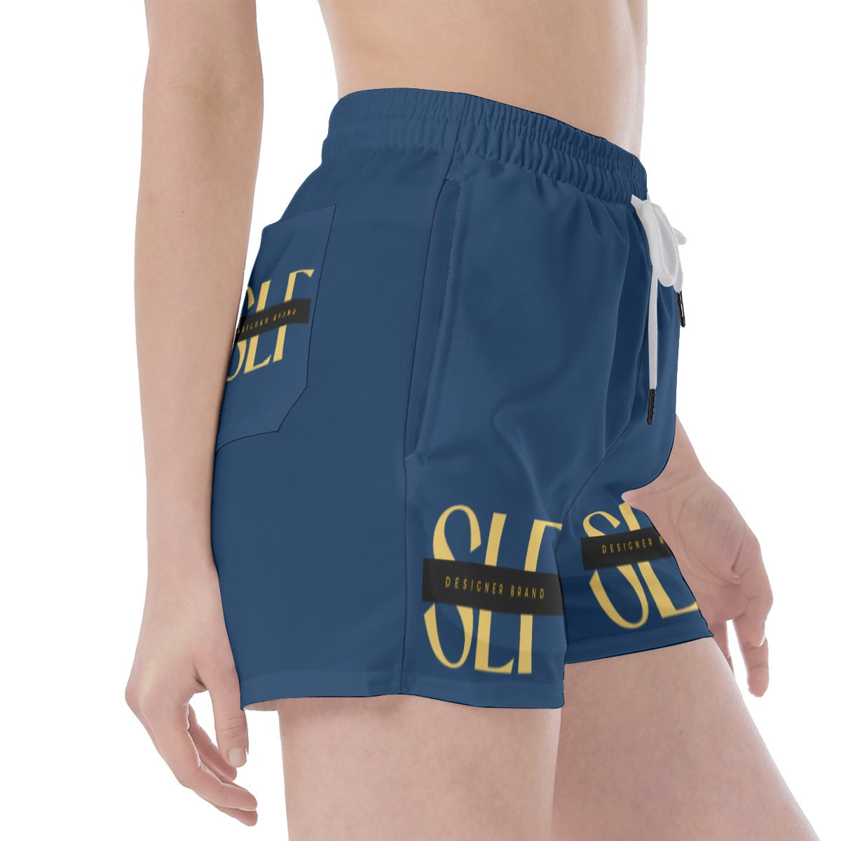 SEAMS LIKE FASHION Wide Waistband Sport Shorts