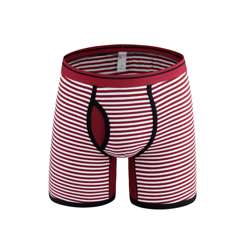 Men's Stretch Stripe Knit Boxer Briefs