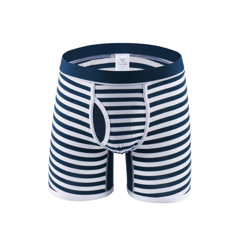 Men's Stretch Stripe Knit Boxer Briefs