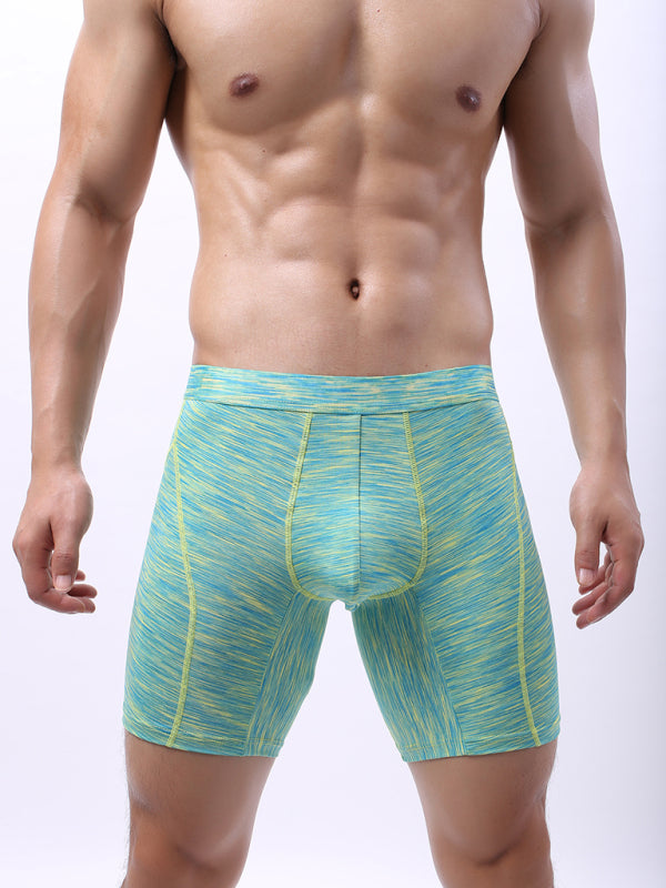 New Men's Gradient Pattern High Elasticity Polyester Underwear Loungewear