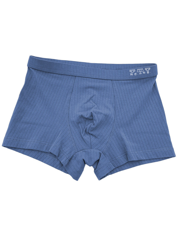 Men's pure cotton one piece boxer briefs