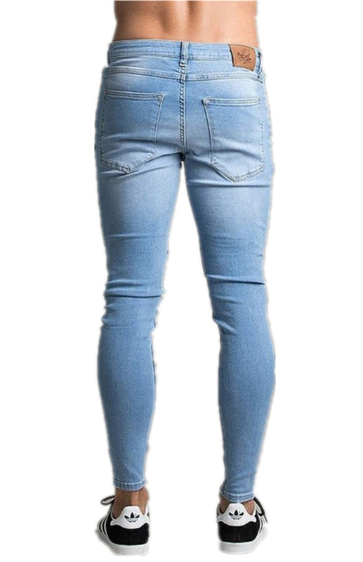 Men's Street Style Four Seasons Slight Elasticity Cotton Blend Denim Jeans