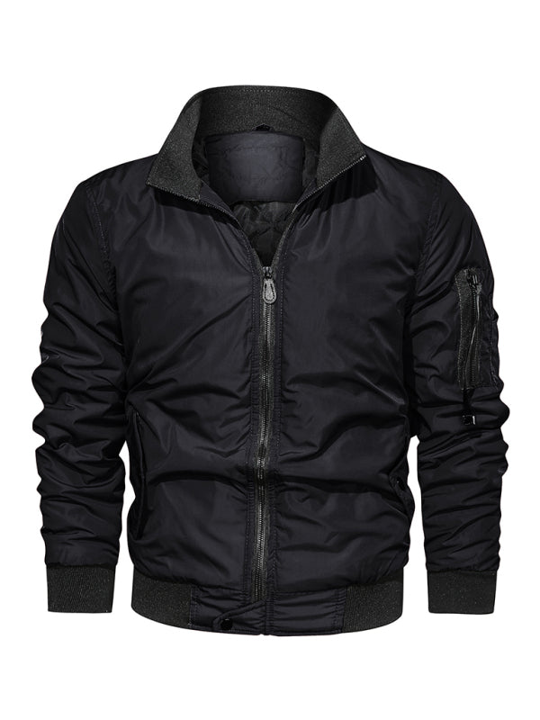 Men's Cotton Jacket Coat Simple Fashion Men's Cotton Clothes