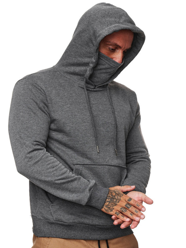 Men's Sweatshirt Hoodie Long Sleeve T-Shirt Call of Duty Sweatshirt Face Mask