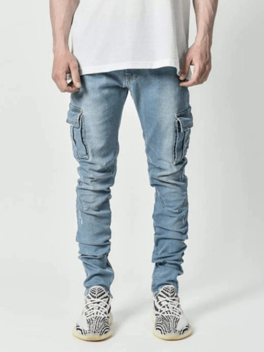 Men's Side Pocket Skinny Jeans For Men