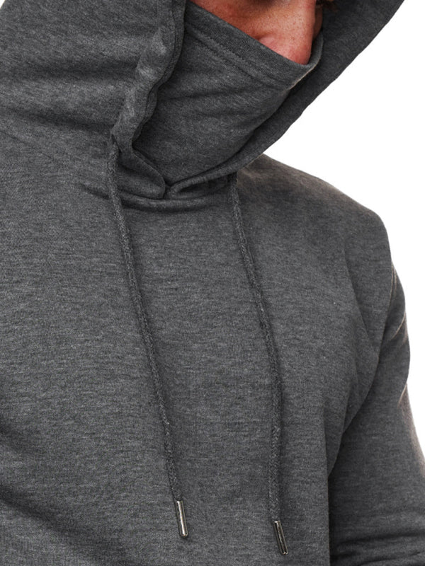 Sweatshirt Hooded Long Sleeve T-Shirt Men's Sweatshirt Mask