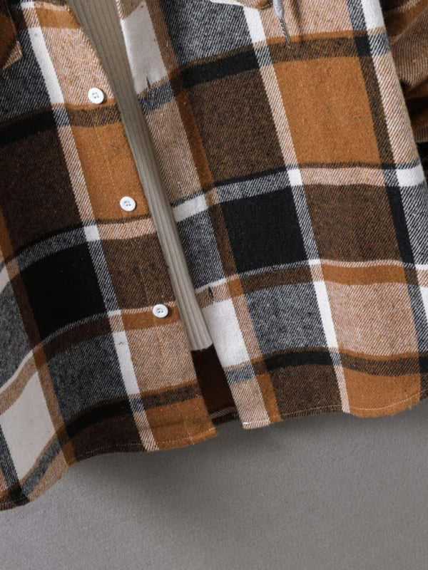 Men's Plaid Hooded Flannel Jacket