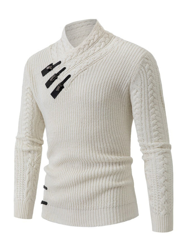 Men's Cable Knit Sleeveless Sweater