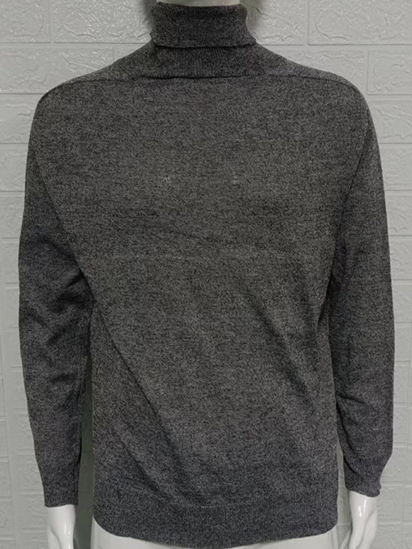 Men's new turtleneck sweater slim fit pullover bottoming sweater