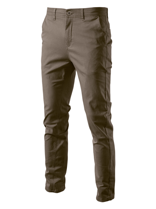 Men's casual all-match solid color casual pants