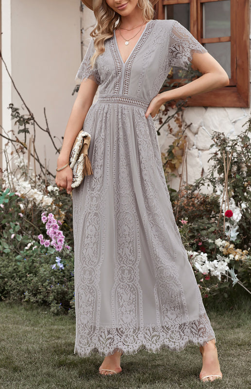 Women's  Fill Your Heart Lace Maxi Dress