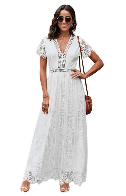 Women's  Fill Your Heart Lace Maxi Dress