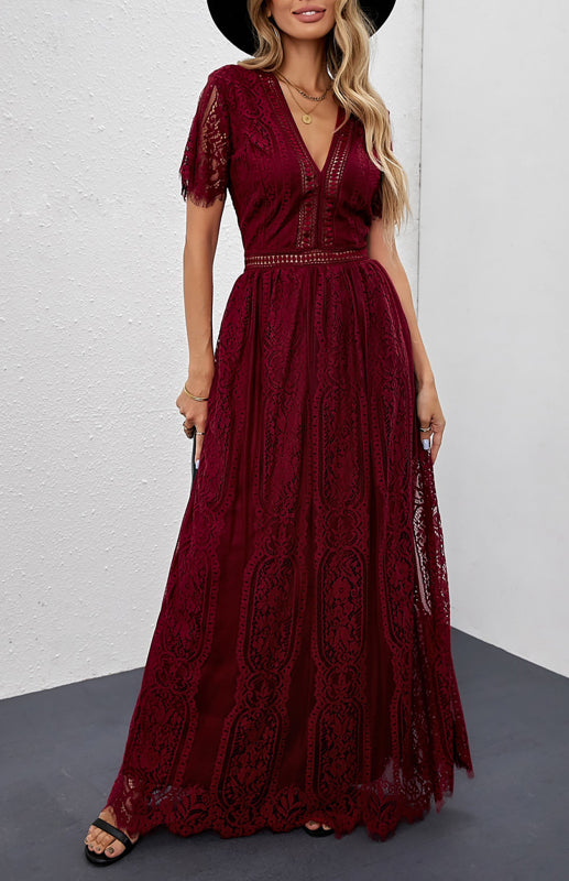 Women's  Fill Your Heart Lace Maxi Dress