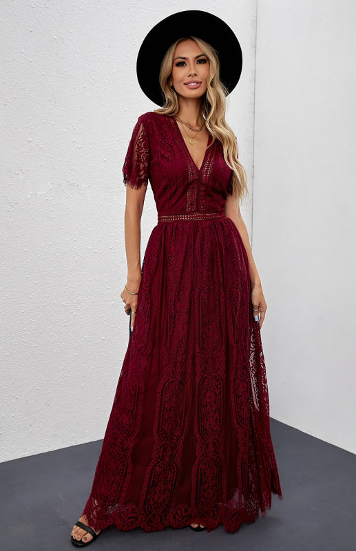 Women's  Fill Your Heart Lace Maxi Dress