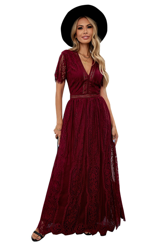 Women's  Fill Your Heart Lace Maxi Dress